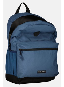 Volcom Men Textured Brand Logo Bag Pack 44 H x 37 L x 16 W cm, Blue  - Image 3