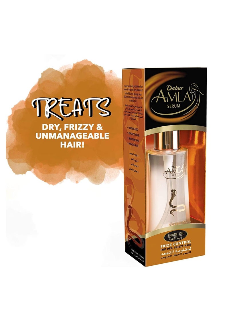 دابر سيروم دابر أملا زيت الحية للتحكم بالتجعد ٥٠ مل | نظام أملا فيتا | يُصلح ويحمي من الحرارة | للشعر الجاف والمجعد - Image 4