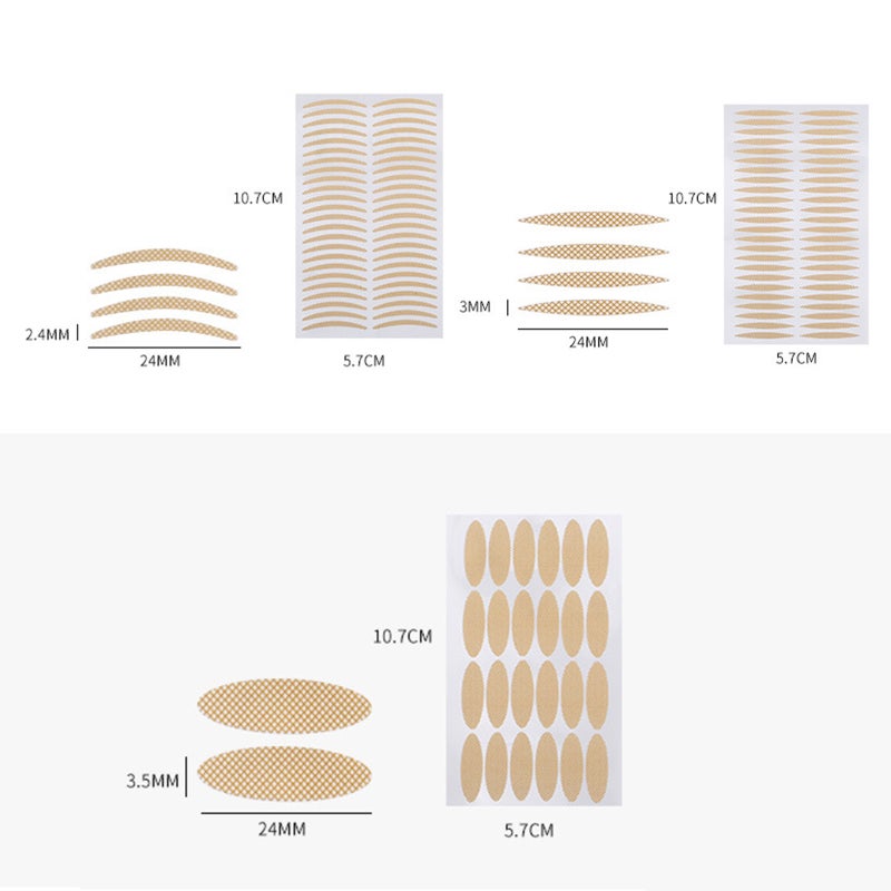 Double Eyelid Tapes Invisible Natural Double Eyelid Stickers Big Eye Decoration Mesh Lace Eyelids Fibers - Image 3