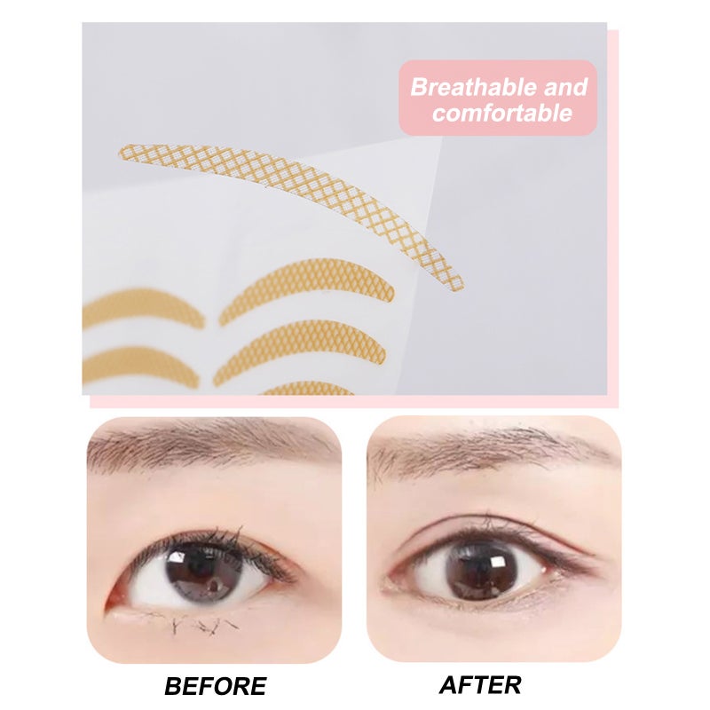 Double Eyelid Tapes Invisible Natural Double Eyelid Stickers Big Eye Decoration Mesh Lace Eyelids Fibers - Image 4