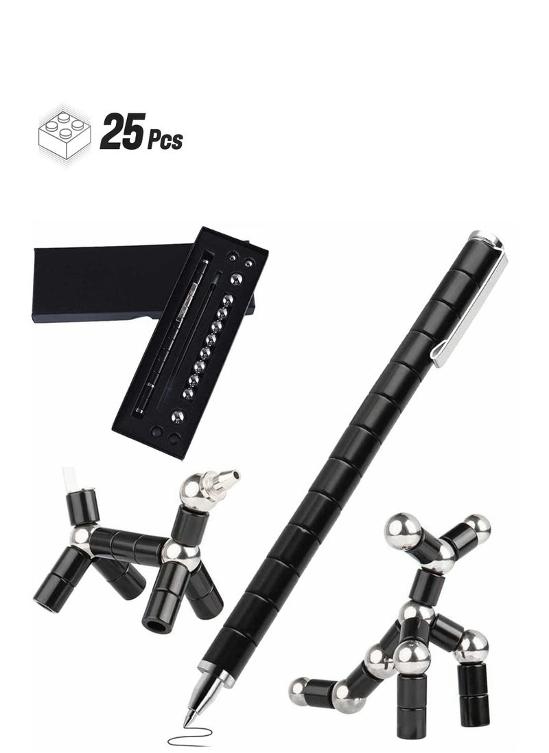 KASTWAVE Magnetic Toy Pen, Magnetic Fidget Pen, Decompression Magnetic Metal Pen, Multifunction Writing Magnet Ballpoint Pen  - Image 1