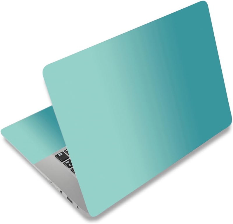 AORTDES Laptop Skin Sticker Decal 15-15.6 Inches, Universal Reusable Vinyl Sticker for 12.1 13 13.3 14 15.4 Inches Netbook/Notebook PC, Waterproof & Scratch-Resistant (Ocean Blue - Gradient) - Image 1