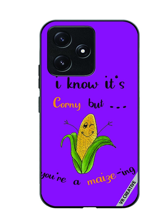 VR CREATIVE Protective Case Cover For Xiaomi Poco M6 Pro 5G Corn Design Multicolour - Image 1
