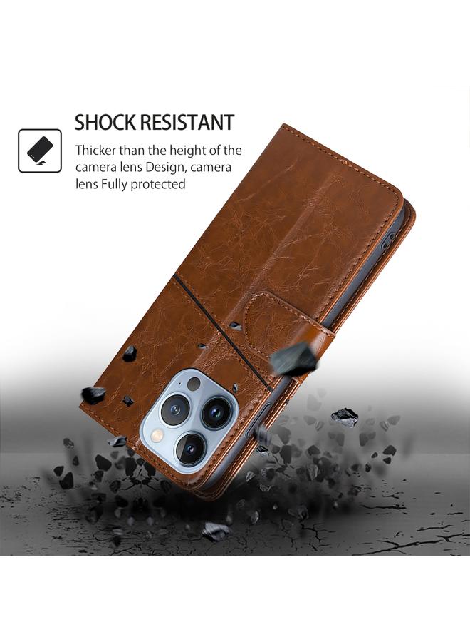 S-TOP Case For OnePlus Nord CE 4 Lite 5G Geometric Stitching Leather Phone Case - Image 4