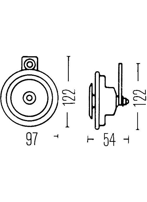HELLA HELLA H31000001 Sharptone 12V High Tone / Low Tone Twin Horn Kit with Yellow Protective Grill, Includes Relay, 2 Horns  - Image 4