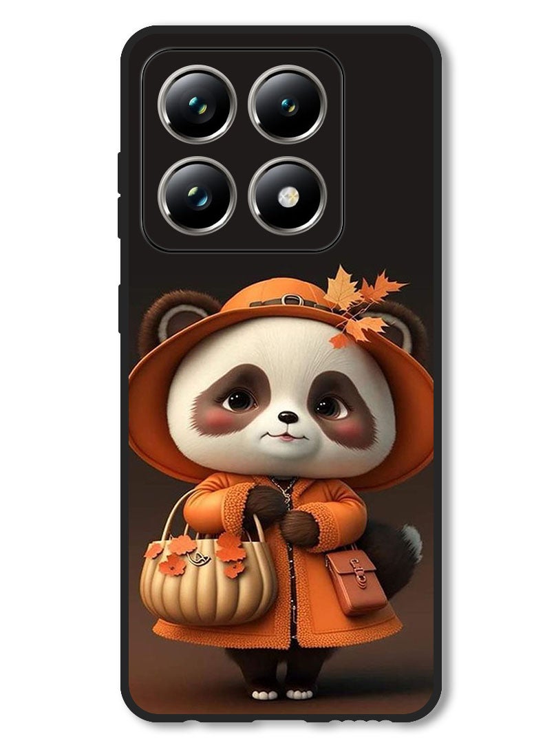 Theodor Case Compatible with Xiaomi 14T Pro Protection Shockproof Bumper Cover Panda Lady - Image 1