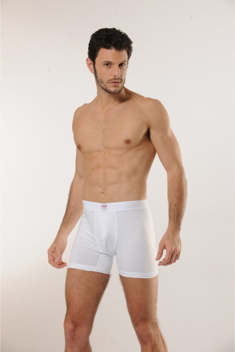 HMD 300 Cotton Lycra Men's Boxer Briefs - White  - Image 4