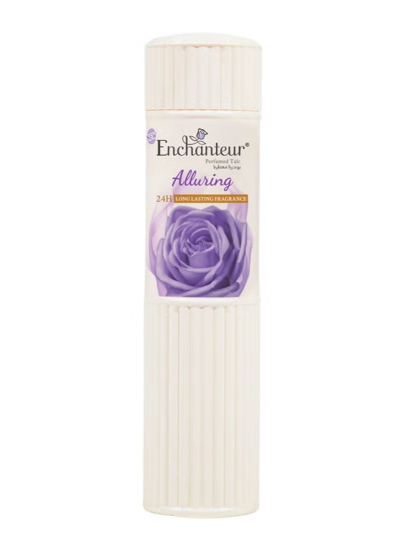 Enchanteur Alluring Talc, 24 H Long Lasting Fragrance Powder, 250g - Image 1