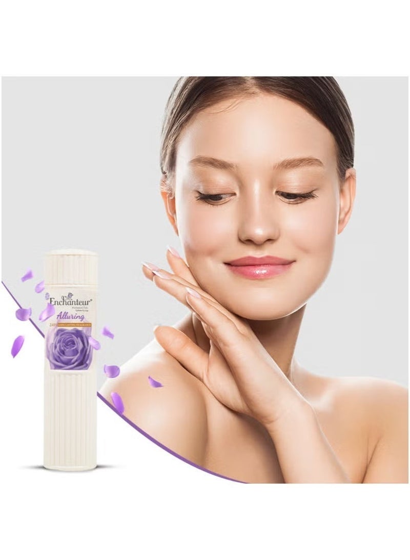 Enchanteur Alluring Talc, 24 H Long Lasting Fragrance Powder, 250g - Image 4