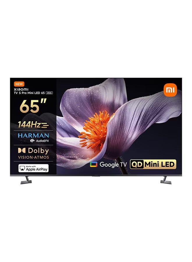 Xiaomi TV S Pro Mini LED 65 2026, Smart TV, 4K QD-Mini LED 144Hz Google TV, Dolby Vision, Dolby Atmos, HDR 10+, DTS-X, Harman AudioEFX, Google Assistant, Airplay 2, Low-reflection display L65MB-SME Black - Image 2