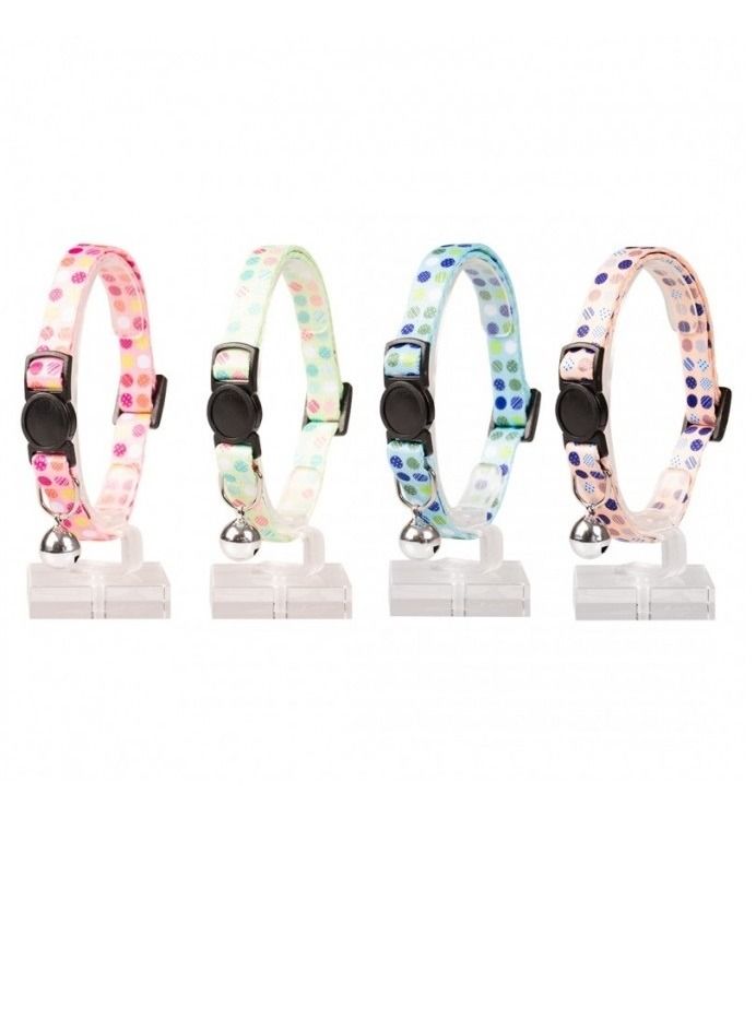 duvo Plus Cat Collar Nylon Mixed Colors Adjustable Size - Image 1