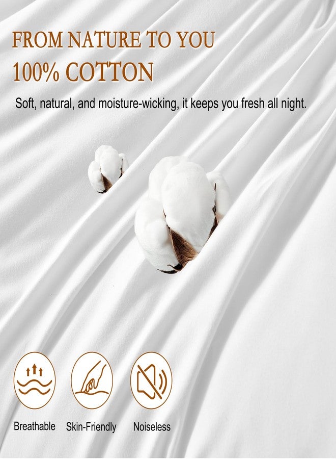 YOUR MOON Natural Wool Pillow King Size, Soft Support Gusseted Bed Pillow for Sleeping, Fluffy Thick Down Alternative Pillows for Side Sleeper, 100% Cotton Cover (White) - Image 5