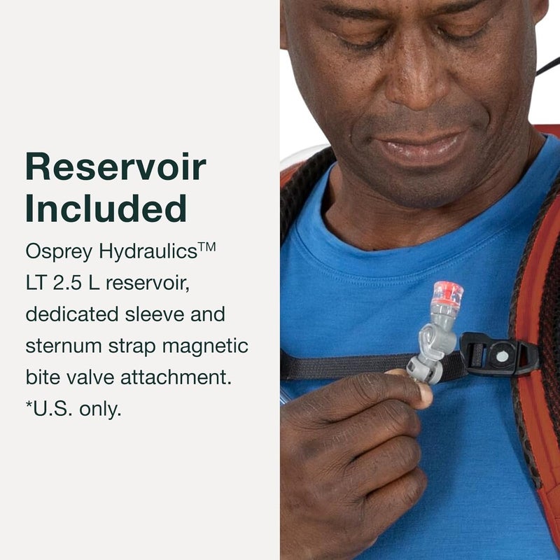 Osprey Manta 34 Hydration Daypack with Reservoir - Black - Image 3