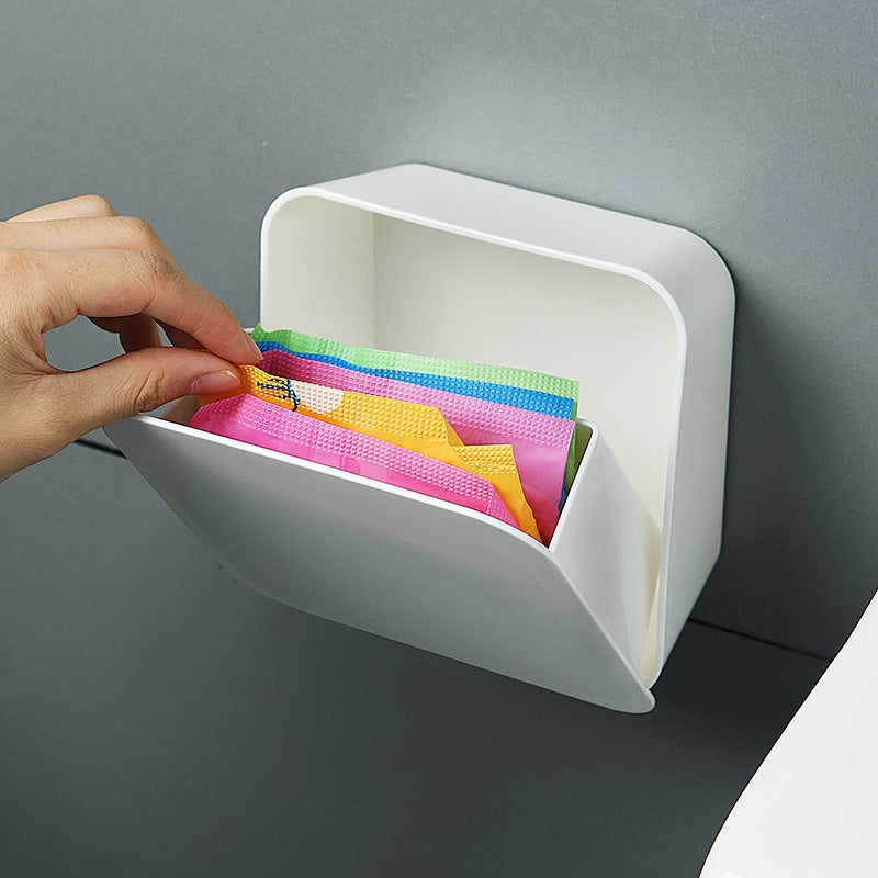 Japanese Wall-mounted Dust-proof Bathroom Storage Box - Image 4