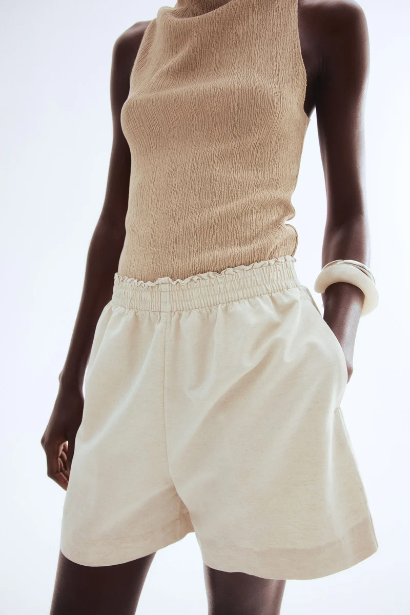 H&M Linen-blend shorts