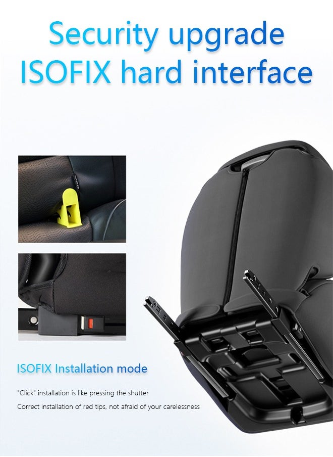 Occuwzz Child Safety Seat Simple Car Portable Seat Belt Foldable Car Seat Booster Seat for Car Protection  - Image 2