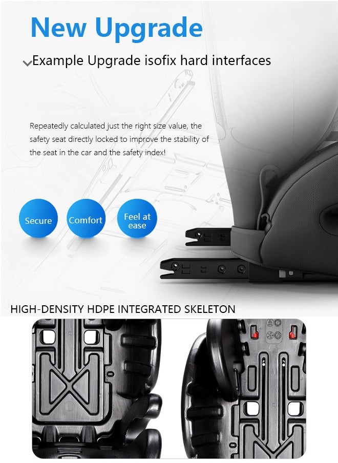 Occuwzz Child Safety Seat Simple Car Portable Seat Belt Foldable Car Seat Booster Seat for Car Protection  - Image 5
