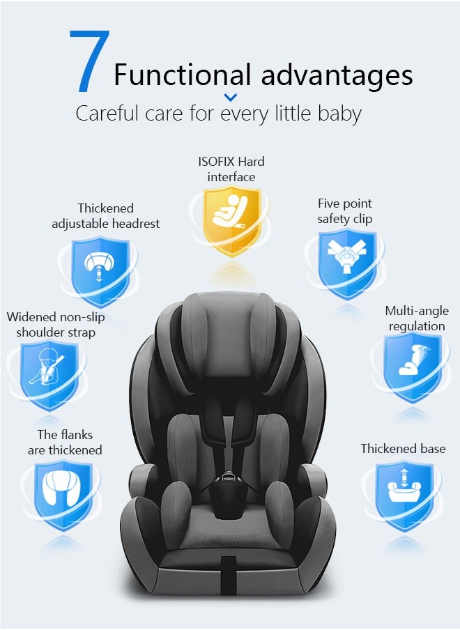 Occuwzz Child Safety Seat Simple Car Portable Seat Belt Foldable Car Seat Booster Seat for Car Protection  - Image 3