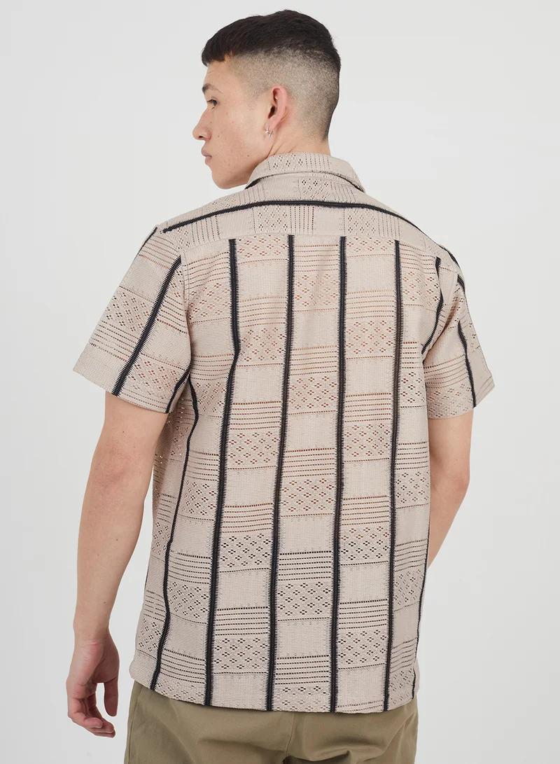 BRAVE SOUL Reverse Collar Casual Shirt