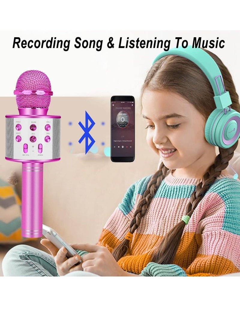Generic Toys for 3 16 Years Old Girls Gifts,Karaoke Microphone for Kids Age 4 12,Best Fun Birthday Gifts for 5 6 7 8 9 10 11 Years Teens Girl Boys, Purple,  - Image 4