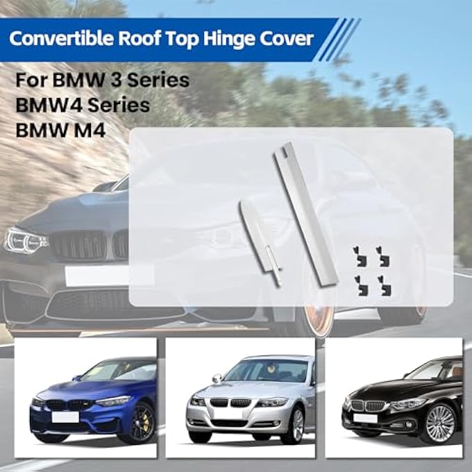 rayihni Convertible Roof Top Hinge Cover Clips 54377184037 54377184047 54377187747 Compatible with BMW E93 335i M3 M4 F83 328i 335i 428i 430i 435i 440i (Left Side) - Image 3
