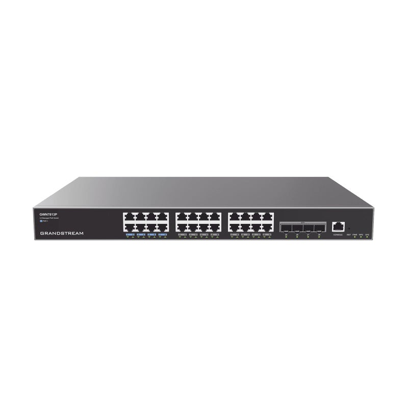 Grandstream GWN7813P 24Port Gigabit Ethernet Layer 3 Managed PoE Switch - Image 2