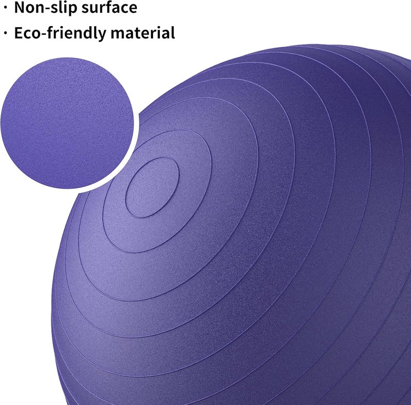 PROIRON Exercise Ball Anti-Burst Yoga Ball Chair with Quick Pump Slip Resistant Gym Ball - Image 2