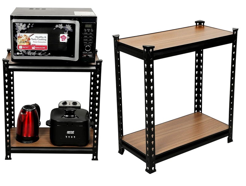 STAR WORK رف تخزين ثقيل من الصلب مع لوحات MDF قابلة للتعديل متعددة الاستخدامات [2- قسم، 2'3"X2"X1] - Image 4