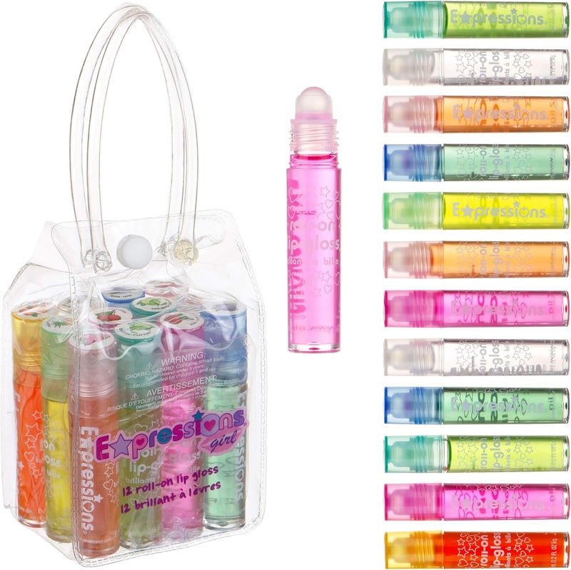 Expressions Girl 12-Piece Roll On Lip Gloss Set - Image 1