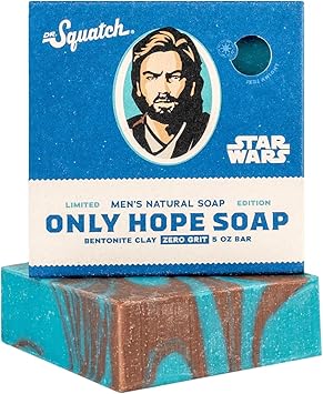 Dr. Squatch Dr Squatch Mens Starwars Only Hope Soap Limited All Natural Soap Bar for Men with Bentonite Clay Fruit Oil and Coconut Oil Bar Handmade in USA 50 ounces 10 count Pack of 1 - Image 1