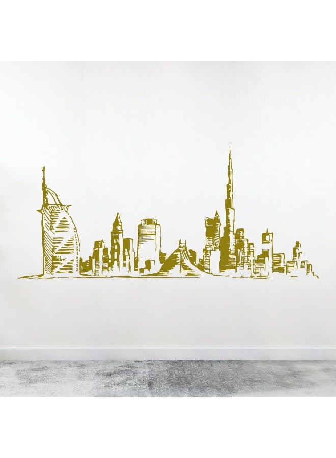 MAXPIX LLC - Dubai Skyline Wall Sticker, Wall Art Sticker for Office, Home, School - Image 1