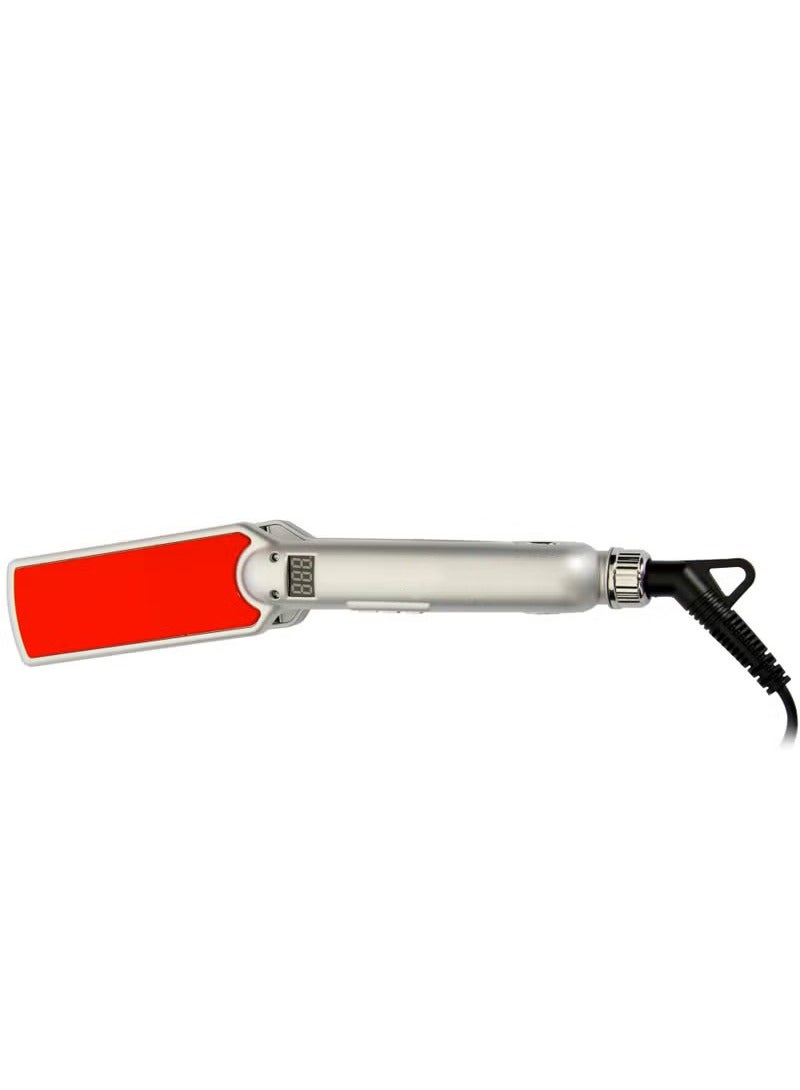Generic Professional Digital Hair Straightener Silver/Red  - Image 3