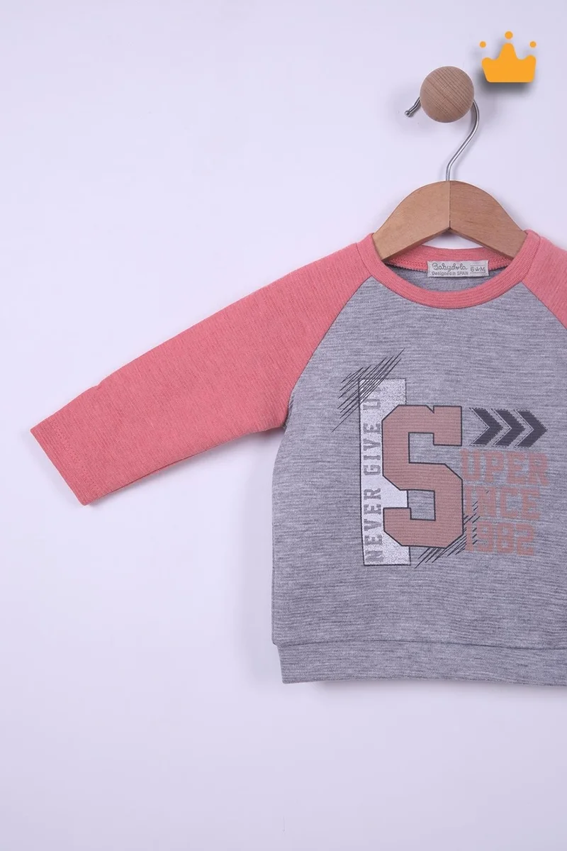 بينو بيبي Babyhola 6-24 Months Never Give Up Baby Boy Tracksuit 12037