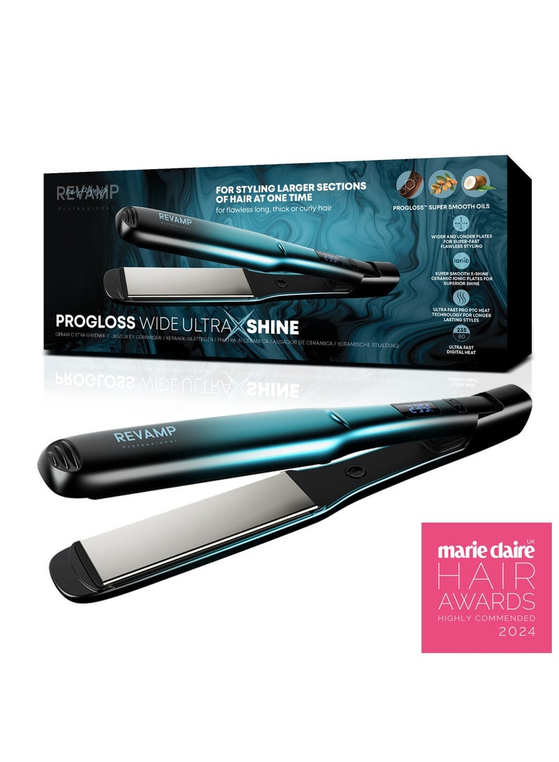 ريفامب جهاز تمليس الشعر بروجلوس وايد ألترا إكس شاين سيراميك عريض اللمعان - Image 1