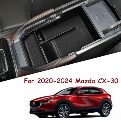 TTCR-II for Mazda CX-30 Center Console Organizer Tray 2020-2025, Center Armrest Glove Storage Box Compatible with 2020-2025 Mazda CX-30 Console Organizer - Image 4