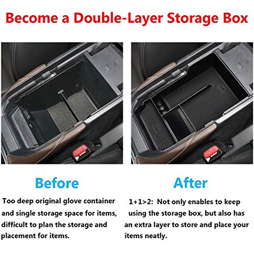 TTCR-II for Mazda CX-30 Center Console Organizer Tray 2020-2025, Center Armrest Glove Storage Box Compatible with 2020-2025 Mazda CX-30 Console Organizer - Image 3