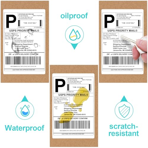 Joyberg 4x6 Thermal Labels, Shipping Labels, Strong Adhesive Thermal Label, White Printer Paper/Label - Image 5