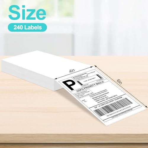 Joyberg 4x6 Thermal Labels, Shipping Labels, Strong Adhesive Thermal Label, White Printer Paper/Label - Image 2