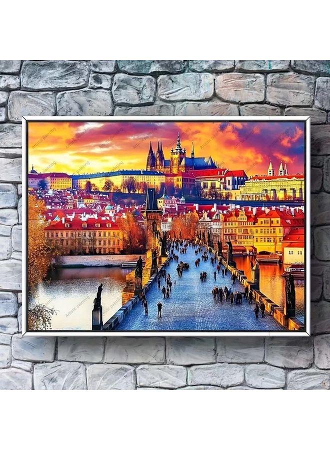 YF598 لغز 2000 قطعة 19 69x27 56 بوصة فن المناظر المدينة للكبار ديكور المنزل - Image 5