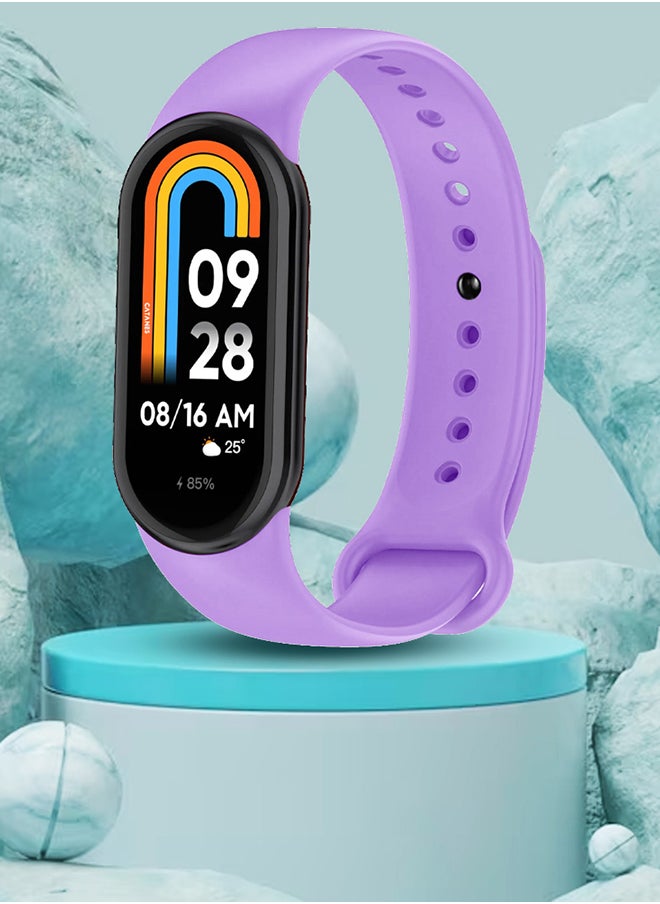 CATANES - Xiaomi Smart Band 8 and 9 Watch Bands Adjustable Comfortable Sport Replacement Strap for Xiaomi Mi Band 8 Wristband Bracelet Band for Women Men Purple - Image 1