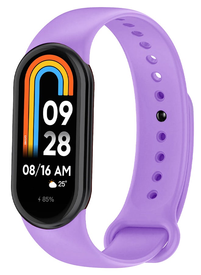 CATANES - Xiaomi Smart Band 8 and 9 Watch Bands Adjustable Comfortable Sport Replacement Strap for Xiaomi Mi Band 8 Wristband Bracelet Band for Women Men Purple - Image 1