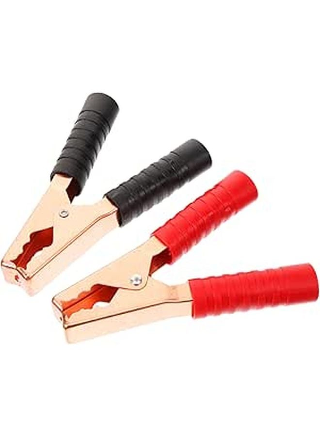 Heavy Duty Car Battery Jumper Cable Clamps 400A Copper Alligator Clips For Emergency Vehicle Start - Image 1
