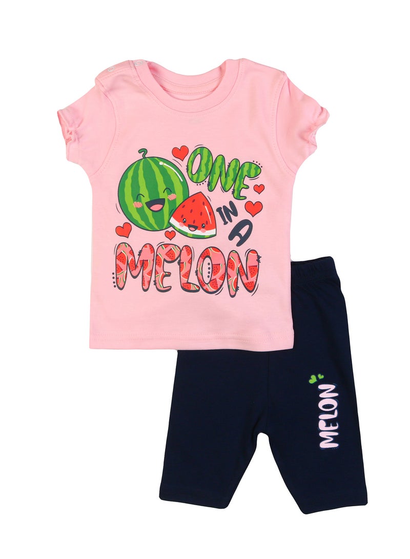 Zercon Summer Pajama Set for Newborn Baby Girls - Summer Set for Newborn Baby Girls - Image 1