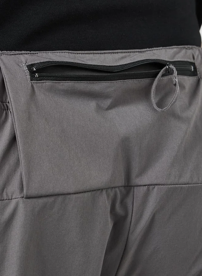 Styli Active Grey Men Grey Relaxed Running Shorts for Men | Best Price UAE