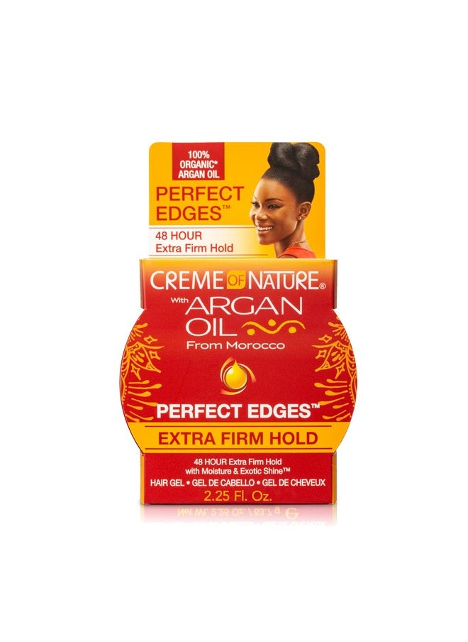 كريم أوف ناتشر جل الشعر Perfect Edges بزيت الأرجان المغربي، ثبات لمدة 24 ساعة مع ترطيب ولمعان غريب، ثبات قوي للغاية، 2.25 أونصة (عبوة واحدة)  - Image 1
