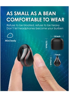 Excefore Single Earbud Open Ear Headphones Wireless Bluetooth True Wireless Open Earbuds, Mini Small Open Earbuds for iPhone Android, Tiny Bone Ear Bud with Mic Earphones for Small Ear Canals Running Cycling W  - Image 3