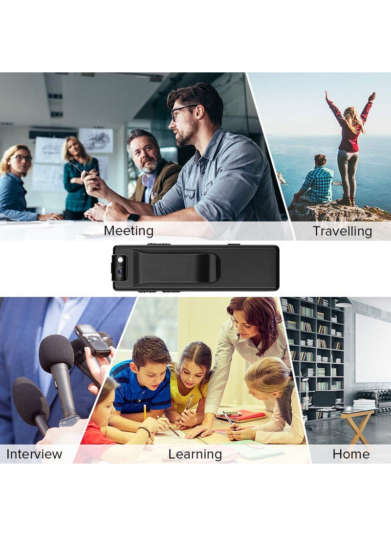 TECHNOVIEW TECHNOVIEW Wired 1080p 5MP 110 Viewing Area A3 Body Camera Portable Device with Long Working Nigh Lamp Motion Activated Indoor and Outddor Security Cam A3 Black  - Image 3