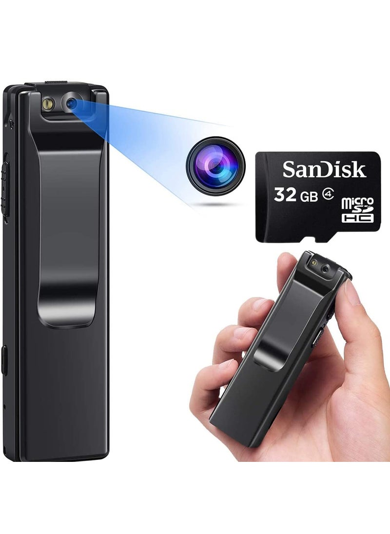TECHNOVIEW TECHNOVIEW Wired 1080p 5MP 110 Viewing Area A3 Body Camera Portable Device with Long Working Nigh Lamp Motion Activated Indoor and Outddor Security Cam A3 Black  - Image 1