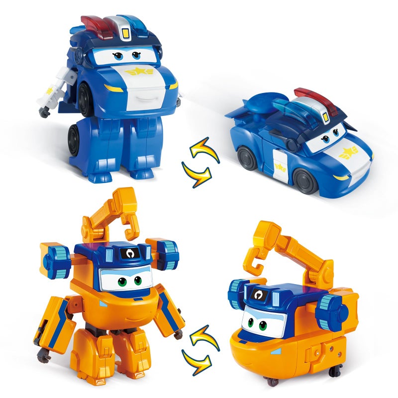 SUPER WINGS ألعاب سوبر وينغز القابلة للتحويل مجموعة اللعب 5 في 1 مارتى ولوسى طائرات شخصيات قابلة للتحويل مجموعة 2 في 1 ألعاب إنقاذ للأطفال من 3 إلى 6 سنوات - Image 3