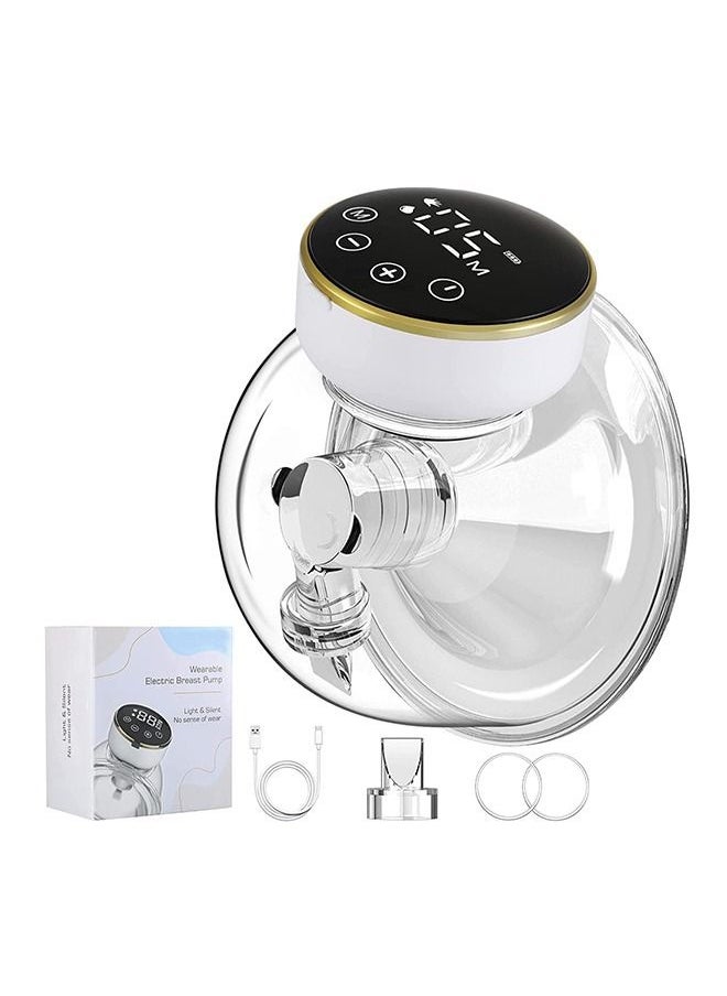 Gonice Wearable Breast Pump Double Hands Free Breastpumps Pain Free Silent Electric Breastfeeding Pump with Massage Mode USB Rechargeable Breast Pump Wireless Milk Extractor for Mom Breastpump  - Image 1